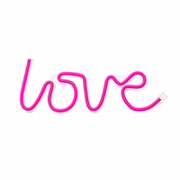 Neon LED Light LOVE roosa Bat + USB FLNE05 Forever Light