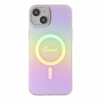 Guess GUHMP15MHITSP iPhone 15 Plus 6.7" roosa/roosa hardcase IML Iridescent MagSafe