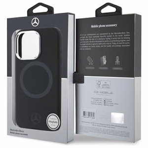 Mercedes Silicone Tonal Logo MagSafe iPhone 16 Pro Max Ümbris - must