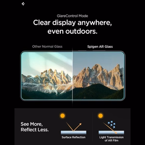 Spigen Glas.tR EZ Fit Pro AC Anti Reflection karastatud klaas 2 tk Samsung Galaxy S26 jaoks