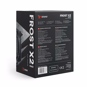 Savio SAVGCOFROSTBLACKX2 arvutikorpuse radiaator 12 cm must 1 tk