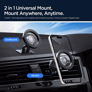 Spigen MFT13 MagSafe Car Hoidja jaoks Cockpit or Air Vent - Silver