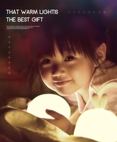 Night lamp W-008 Mushroom valge