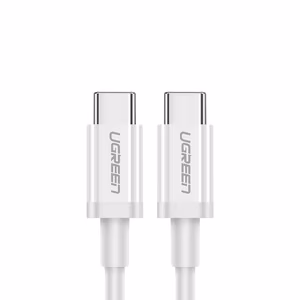 Ugreen US264 60518 USB-C / USB-C PD QC AFC kaabel 1m - valge