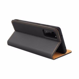 Nahast klappümbris Samsung A27 Smart Pro Book, must