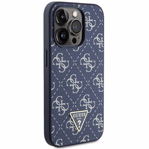Guess GUHCP15XPG4GPB iPhone 15 Pro Max 6.7" sinine ümbris 4G Triangle Metal Logo