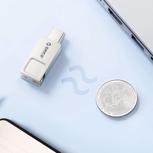 Orico U301 USB-mälupulk, 128 GB, USB-A/USB-C, USB 3.2 Gen 1, hõbedane
