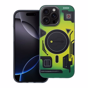 Ümbris jaoks iPhone 16 PRO MAX Forcell F-Protect Levels Dual Layer 4D technology compatible with Magsafe Military Drop-Test cyber roheline