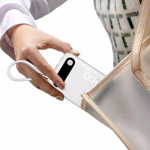 Akupank Hoco 20000 mAh QC PD 2A 22,5W sisseehitatud kaablitega USB C + Lightning J171A valge