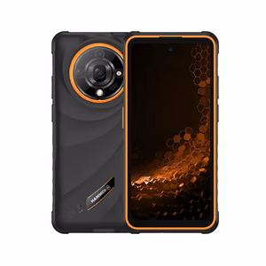 Hammer Iron 6 – 6.56-tolline IPS 1612 × 720 nutitelefon, MediaTek Dimensity 6300, 8/256 GB, 3G/4G/5G, 64 MP tagakaamera, Android 15, 6050 mAh, oranž