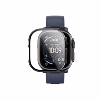 AmazingThing Radix Klaas Ekraanikaitse koos Ümbris jaoks Apple Kell UItra 3 49mm - must