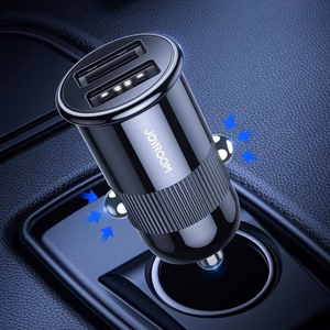 Автомобильное зарядное устройство Joyroom "C-A06" белый (2x USB 3.1A)