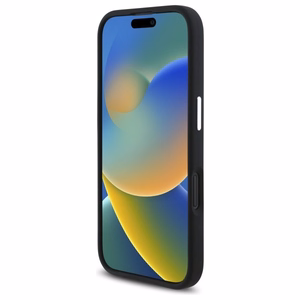 Mercedes Silicone sinine Stripe MagSafe iPhone 16 Ümbris - must