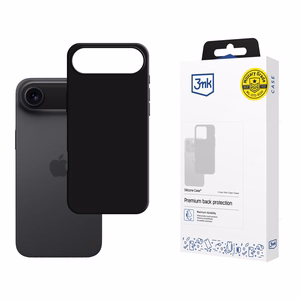3mk Silicone Ümbris jaoks iPhone 17 Air - Must