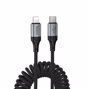 Кабель USB C to Lightning Hoco PD 2,4A 1,5 м X121 чёрный