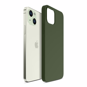 3mk Hardy Silicone MagCase для iPhone 15 Plus - зелёный