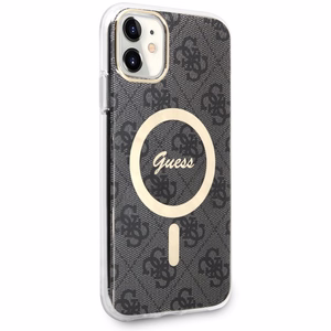 Guess GUHMN61H4STK iPhone 11 6.1" чёрный/чёрный hardcase 4G MagSafe