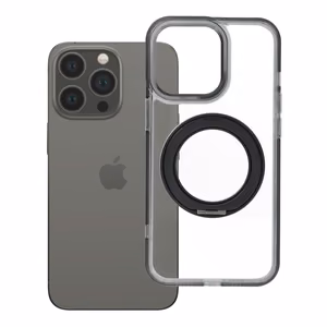 Case for iPhone 13 PRO Frame Circle Stand compatible with MagSafe black