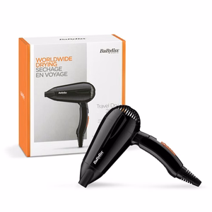 BaByliss Travel Dry 2000 5344E – föön, 2000 W, must