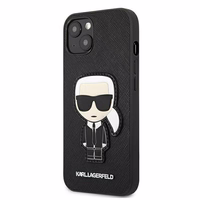 Karl Lagerfeld Saffiano Ikonik Karl's Patch Case iPhone 13 mini jaoks - must