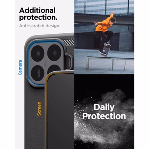 Spigen Rugged Armor ümbris Xiaomi 17T jaoks, mattmust
