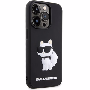 Karl Lagerfeld KLHCP14L3DRKHNK iPhone 14 Pro 6.1" must/must hardcase Rubber Choupette 3D