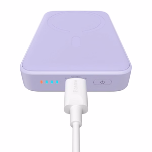 Powerbank Baseus Magnetic Mini 10000mAh, USB-C  20W MagSafe (purple)