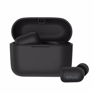 Savio TWS-09 IPX5 juhtmevabad in-ear kõrvaklapid muusikaks Bluetooth mustad