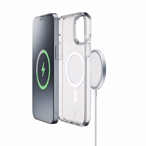 Cellularline Gloss Mag ümbris seadmele iPhone 15, MagSafe'iga ühilduv, läbipaistev