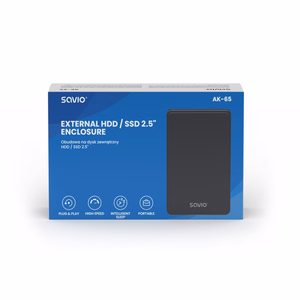 Savio 2.5" väline HDD/SSD ketta korpus, USB 3.0, AK-65
