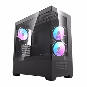 Darkflash DS900 AIR computer ümbris (must) + 6 ARGB fans