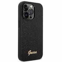 Guess Glitter Script ümbris iPhone 14 Pro jaoks - must