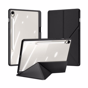 Dux Ducis Magi Ümbris with Stylus Holder jaoks Samsung Galaxy Tab S10 FE/S9/S9 FE - Must
