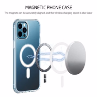 TEL PROTECT MagSilicone Ümbris jaoks Iphone 13 Pro Läbipaistev