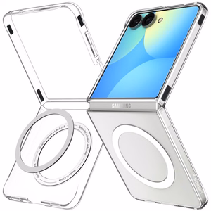 Spigen AirSkin MagFit Case for Samsung Galaxy Z Flip 8 - Clear and White