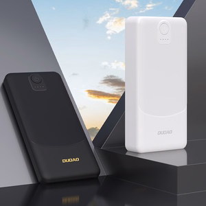 Dudao K10 10000mAh 2.4A akupank 2 × USB-A liidesega – valge