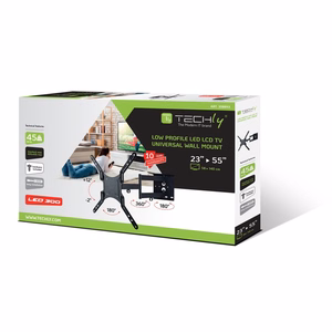 Techly 23-55 Universal LCD TV Wall Mount Bracket must" ICA-PLB 136M