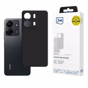 3mk Silicone Ümbris jaoks Xiaomi Redmi 13C/POCO C65 - must