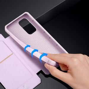 Dux Ducis Skin X чехол-книжка для Samsung Galaxy A73 розовый