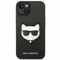 Karl Lagerfeld Saffiano Choupette peaümbruse ümbris iPhone 14 Plus'ile - must