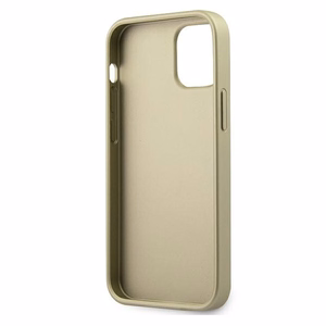 Guess GUHCP12SIGLGO iPhone 12 mini 5.4" kuldne/kuldne kõvakaaneline Iridescent