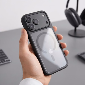 Tech-Protect MagOne CC MagSafe ümbris 2 karastatud klaasiga mudelitele iPhone 18 Pro Max / 17 Pro Max, läbipaistev must