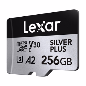 Карта памяти Lexar High-Performance Silver Plus microSDXC 256 ГБ + адаптер