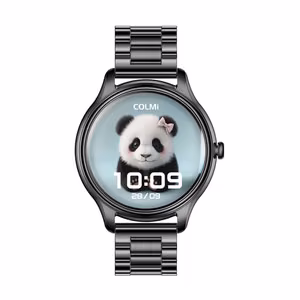 COLMI L28 smart watch (black + black steel strap)