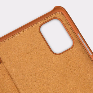 Чехол-книжка Nillkin Qin для Xiaomi Redmi Note 11T 5G / Note 11S 5G / Note 11 5G (China) / Poco M4 Pro 5G с защитой камеры коричневый
