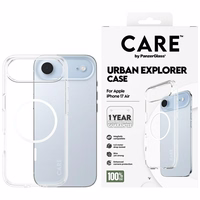 CARE by PanzerGlass Flagship Urban Explorer Ümbris w. Valge MagSafe jaoks iPhone Air - Läbipaistev