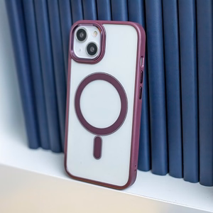 Telefoni ümbris MagCase Satin Apple iPhone 16 Pro bordo