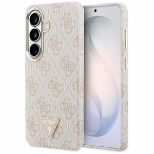 Guess ümbris 4G Triangle Logo MagSafe for Samsung Galaxy S26 roosa