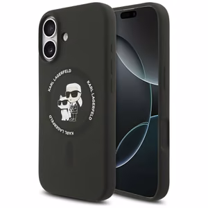 KARL LAGERFELD ümbris jaoks IPHONE 17 compatible with MagSafe KLHMP17SSCMKCRHK (Silicone KC Body Ring) must