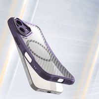 Leading Series MagSafe Silicone Ümbris jaoks iPhone 16 Plus - Lilla